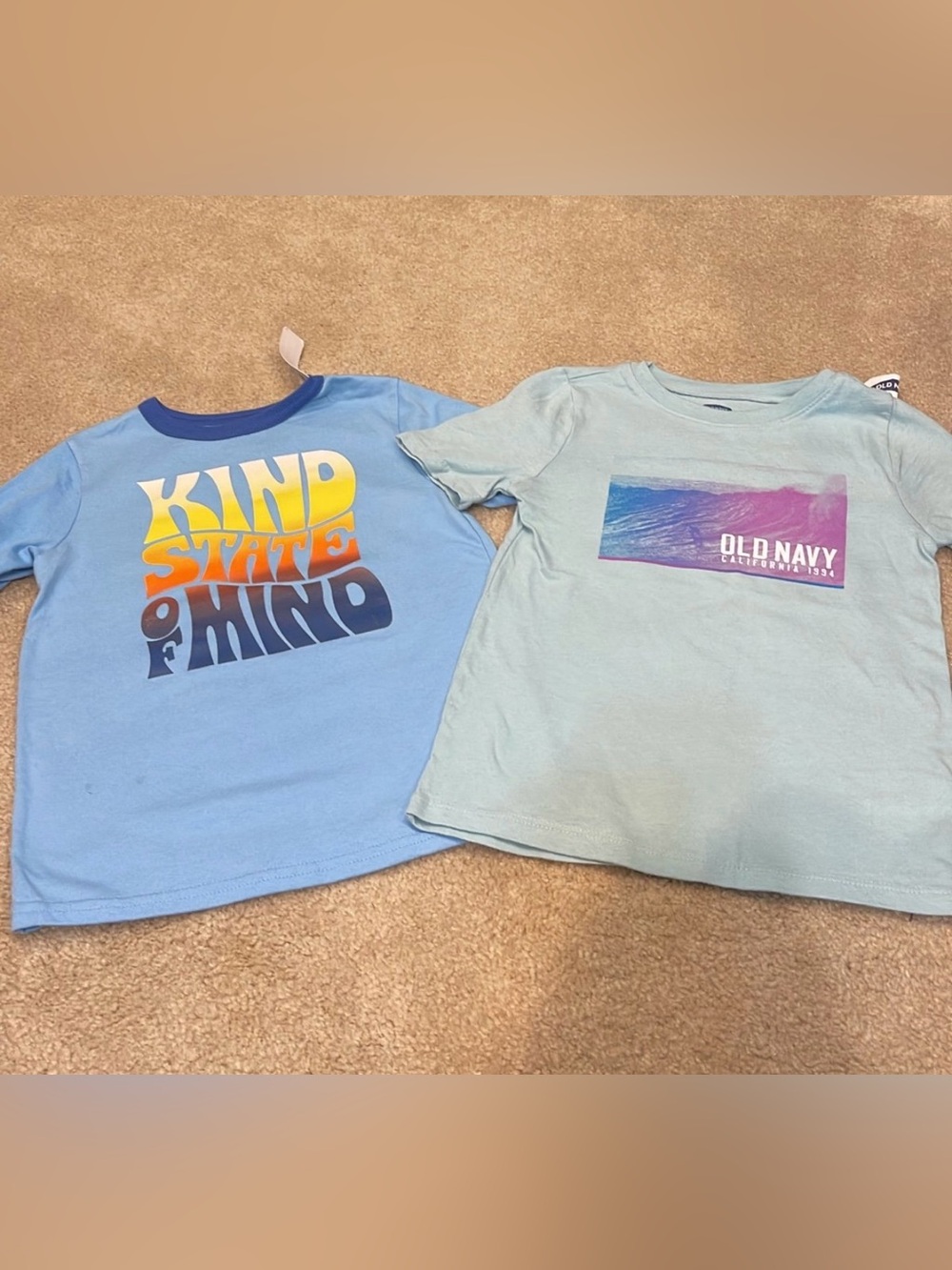 Boys 5t set of two tshirts variety pack new with tags old navy & garanimals